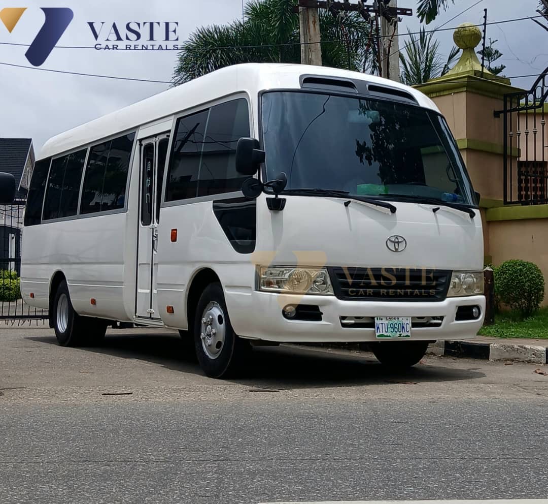 Toyota Coaster for rent by VASTE LIMITED